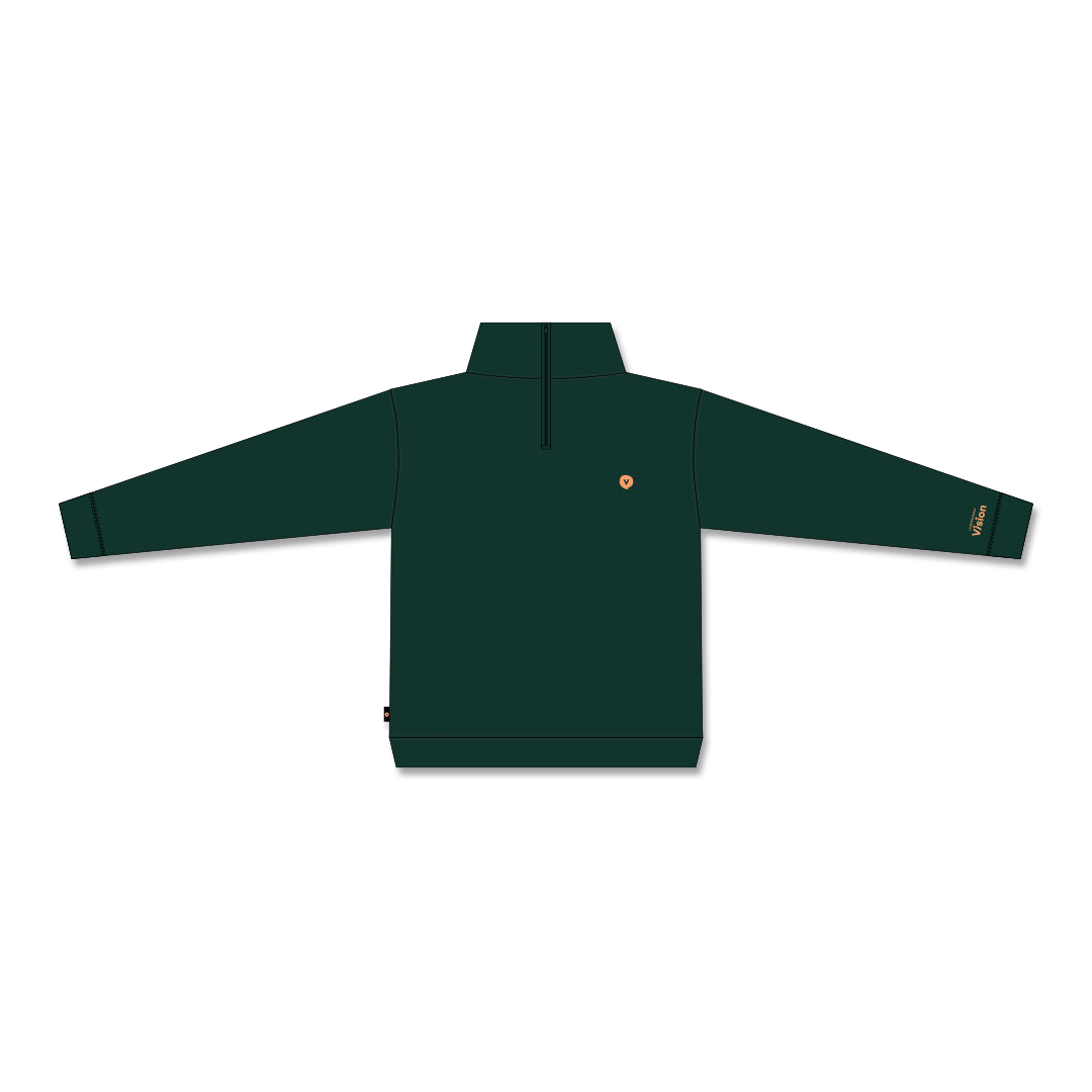 Crewneck 1/4 Zip - Vert Forêt