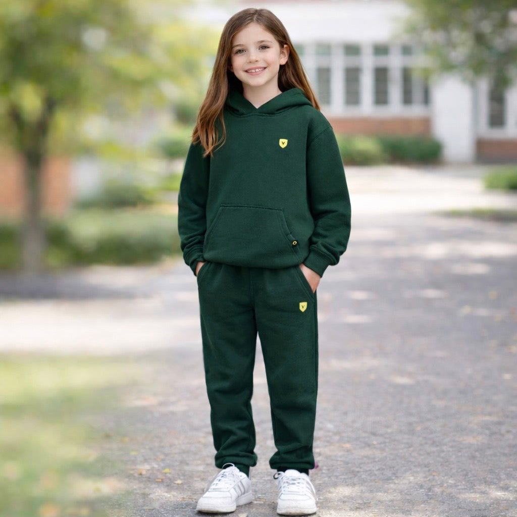 Pantalon Coton Ouaté - Vert Forêt