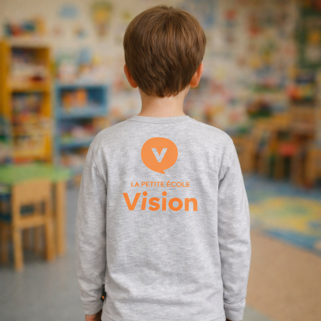 Lot de 2 T-Shirts Manches Longues - Gris Athlétique et Marine