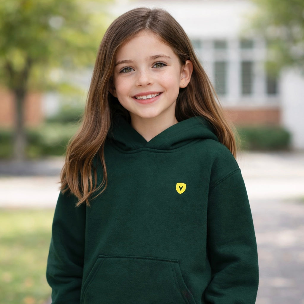 Coton Ouaté À Capuchon - Vert Forêt