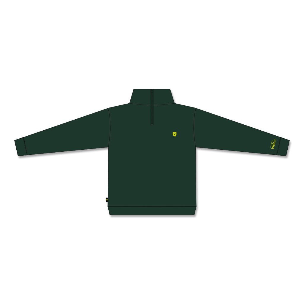 Crewneck 1/4 zip - Vert Forêt