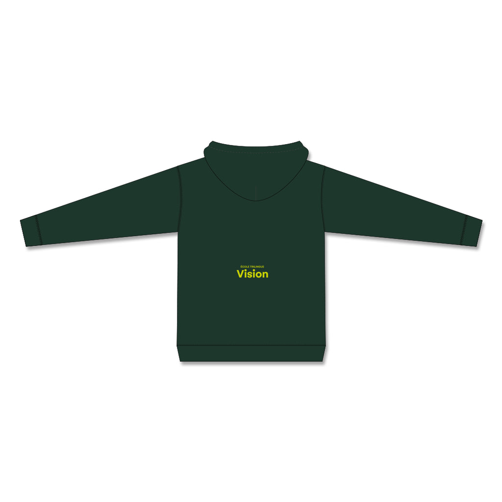 Coton Ouaté À Capuchon - Vert Forêt