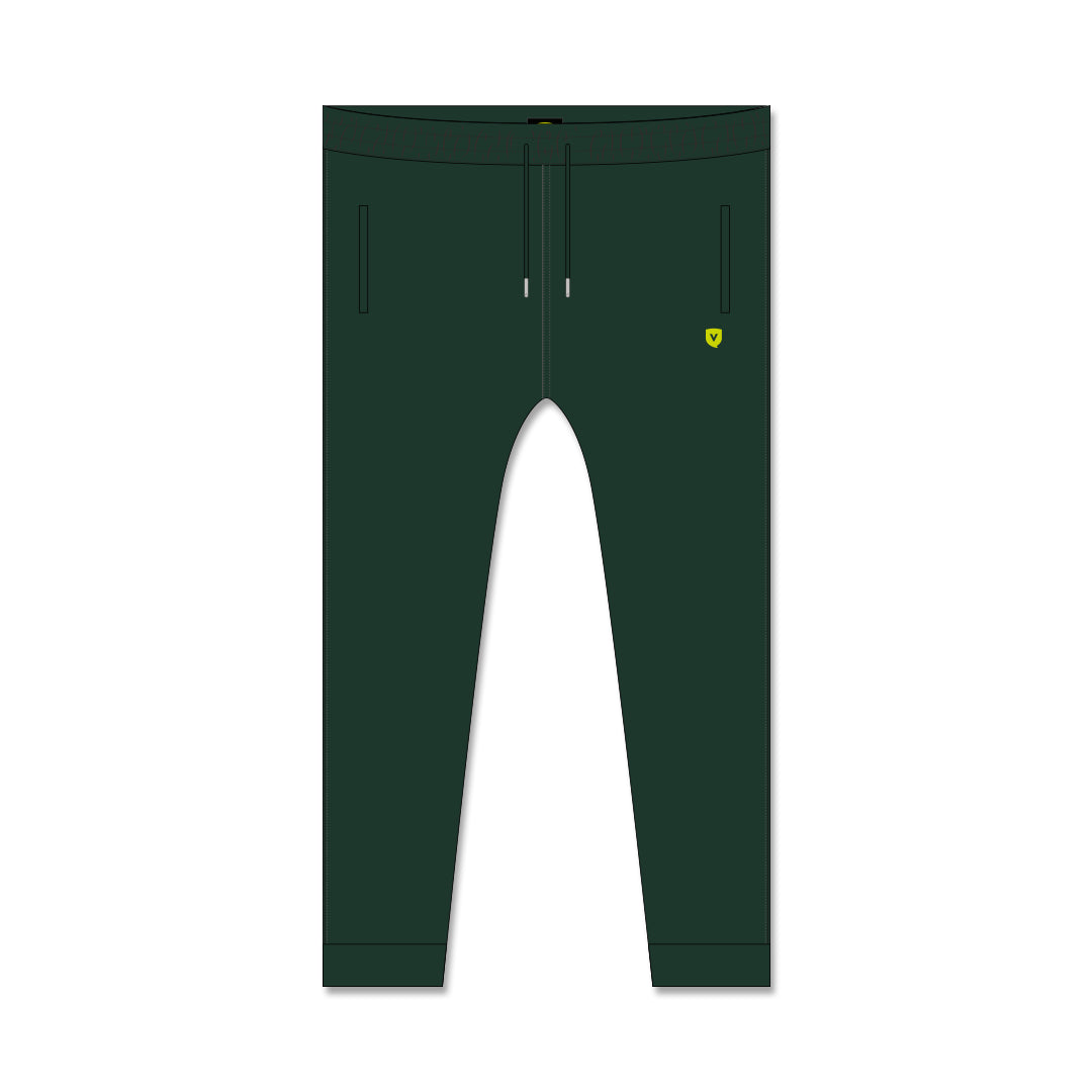 Pantalon Coton Ouaté - Vert Forêt