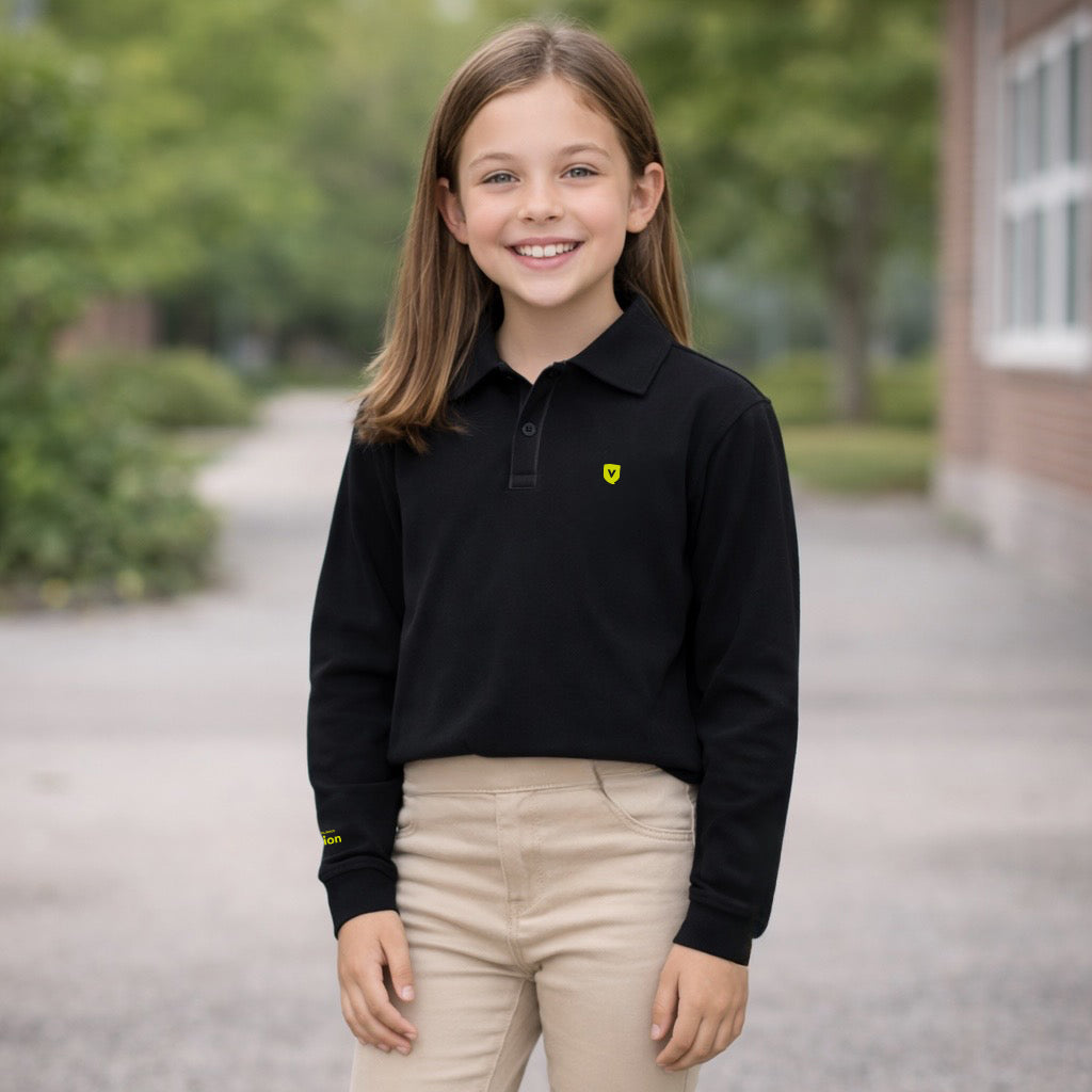 Polo Manches Longues - Noir