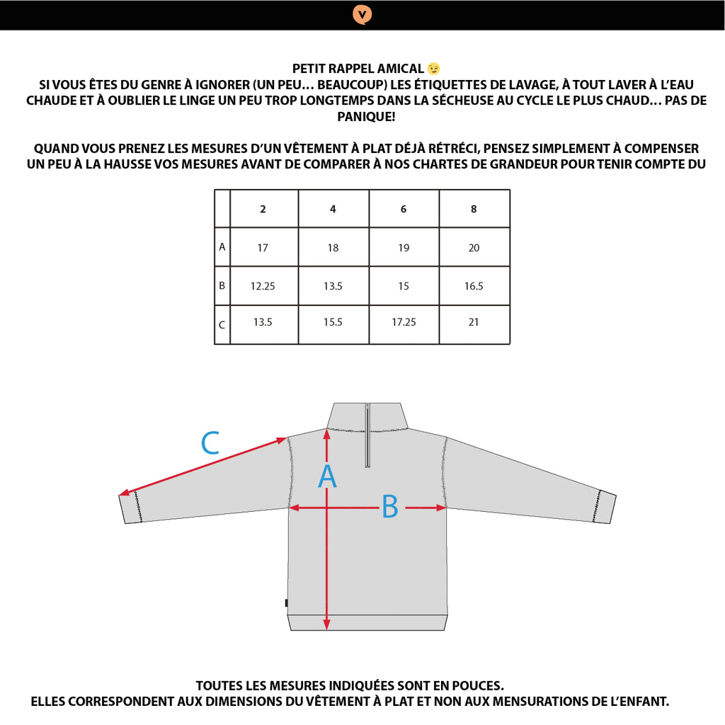 Crewneck 1/4 Zip - Vert Forêt
